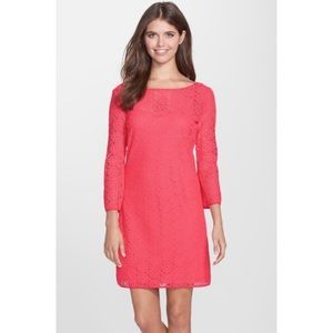 Lilly Pulitzer Island Coral Topanga Breakers Lace Dress